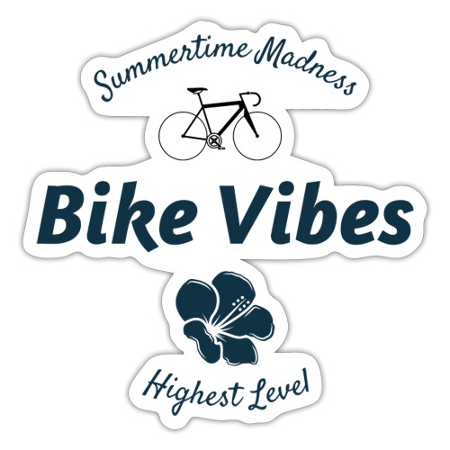Bike vibes - Sensations vélo vtt - Autocollant