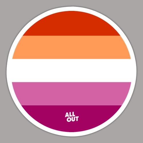 Lesbian Pride Flag - Autocollant