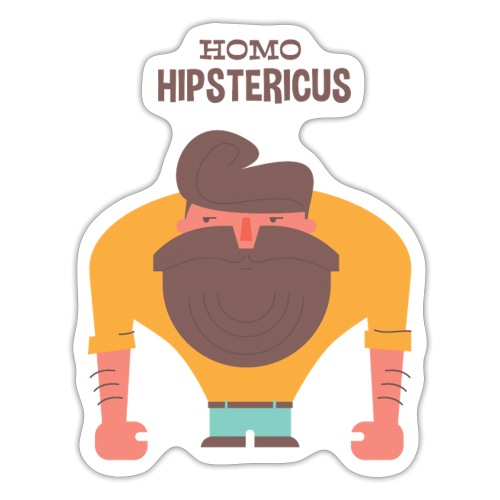 homo hipstericus - Autocollant