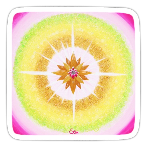 Herz-Chakra-Lotus - Sonja Ariel von Staden - Sticker