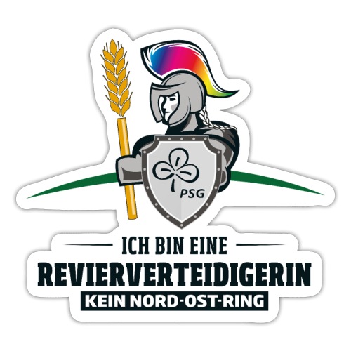 Revierverteidigerin PfadfinderinOe Regenbogen - Sticker