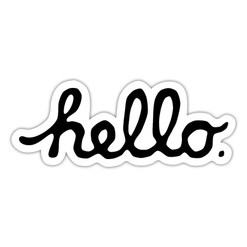 hello | hi | hallo | it is me you looking for! - Sticker