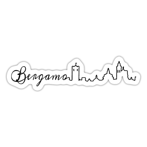 Scritta Bergamo - Adesivo