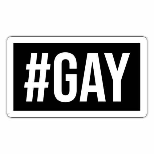 Gay Hashtag - Sticker