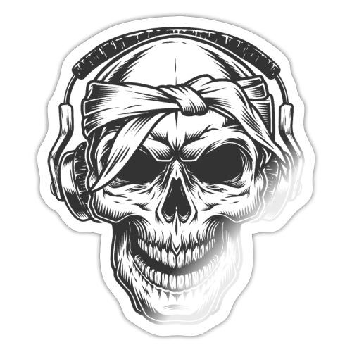 Kunterli Art meet skulls - #KUN-SKU-26 - Exzellent - Sticker