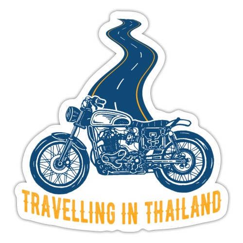 Travelling in Thailand on a Big Bike - Sticker