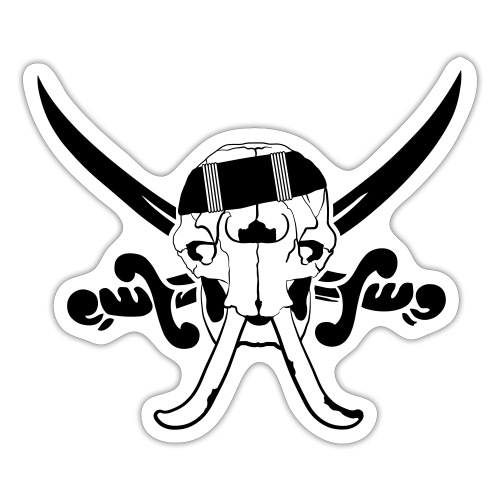 Piraten-Elefant - Sticker