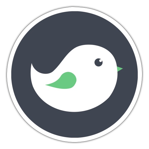 Budgie Bird (Circular) - Sticker