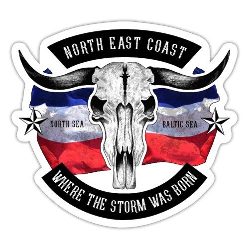 North East Coast Bull Skull Schleswig-Holstein - Sticker