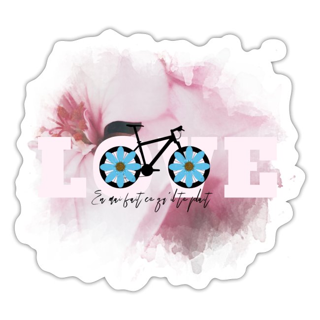 Citation en mai fait ce qu'il te plait vélo fleur