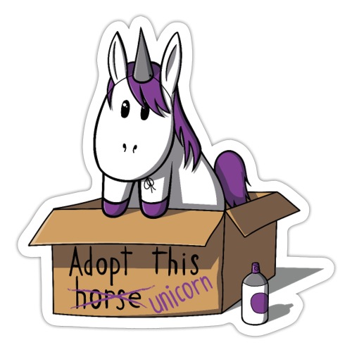 Adopt this Unicorn - Sticker
