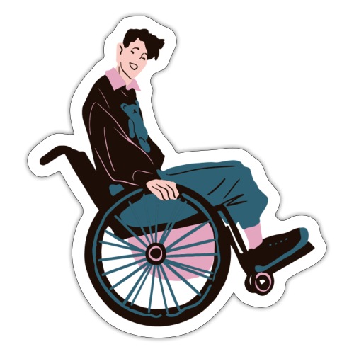 Person in wheelchair - Sticker