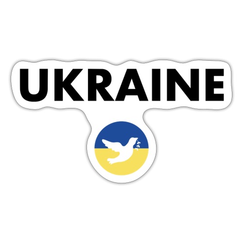 Ukraine Statement-to-go für den Frieden - Sticker