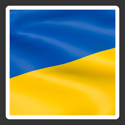 Flaga Ukrainy Flaga narodowa - Naklejka