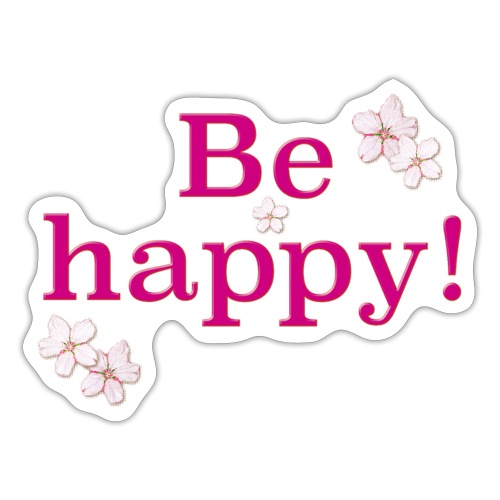 Be happy pink - Sonja Ariel von Staden - Sticker
