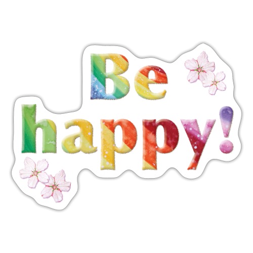 Be happy Rainbow - Sonja Ariel von Staden - Sticker