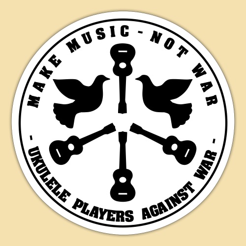 Make music not war - Sticker