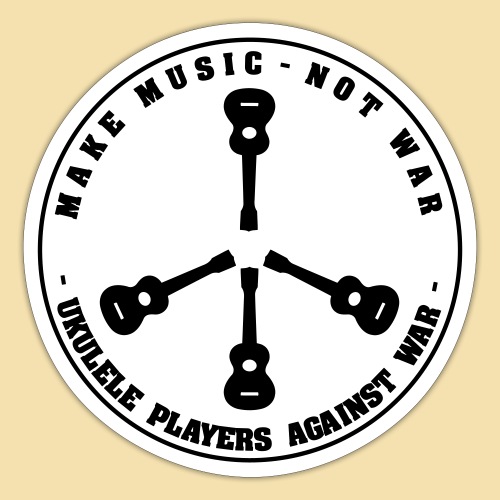 Make music not war - Sticker