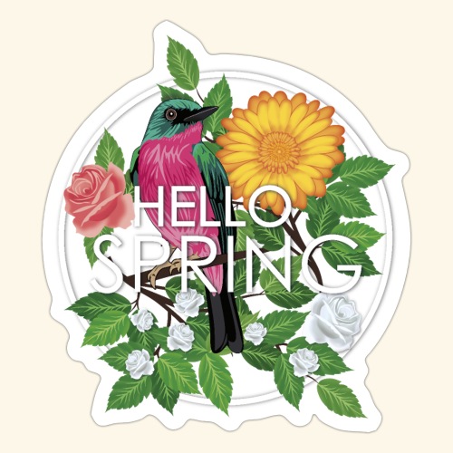Hola Primavera - Pegatina