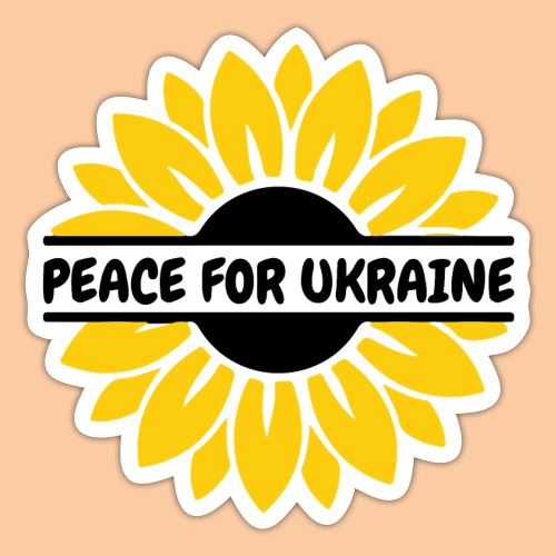 Sunflower - Peace for Ukraine - Sticker