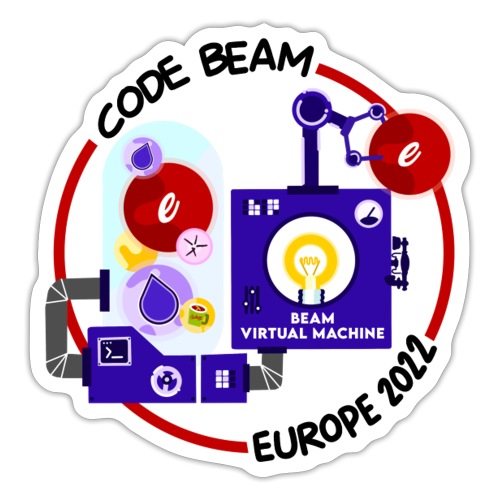 Code BEAM Europe 2022 - Naklejka