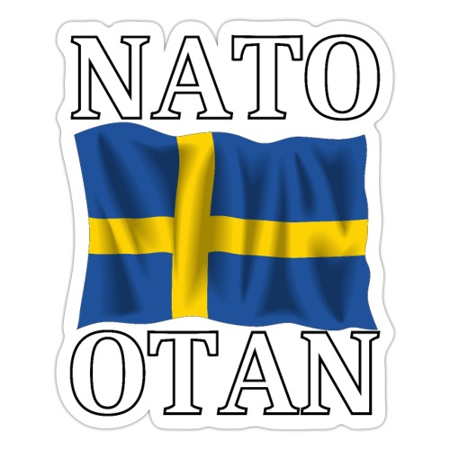 Nato otan ja Ruotsin lippu - Tarra