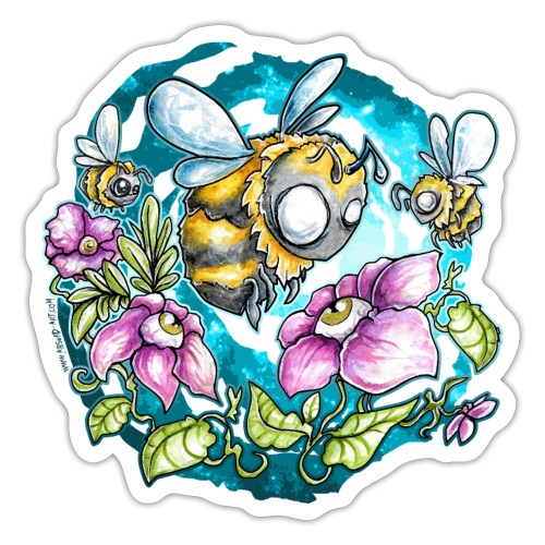bumblebees von Absurd Art - Sticker