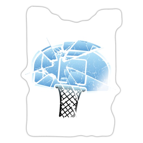 Dunking Basketball Spieler Korbleger - Sticker