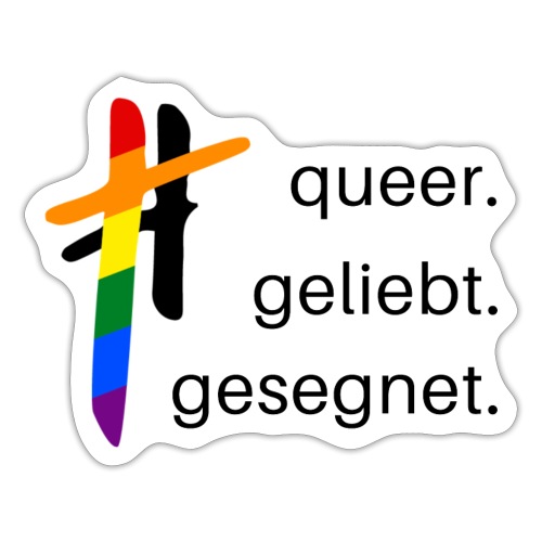 queer.geliebt.gesegnet - Sticker