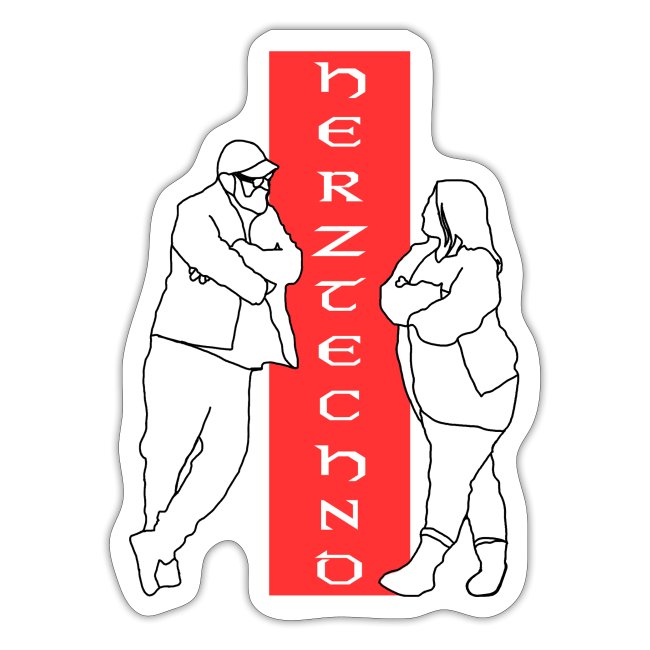 HerzTechno Couple Logo