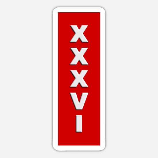 Vestiging nauwkeurig klok Ajax 36ste landstitel' Sticker | Spreadshirt