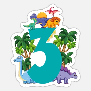 Dinosaur 3 years old 3rd birthday party' Unisex Hoodie | Spreadshirt