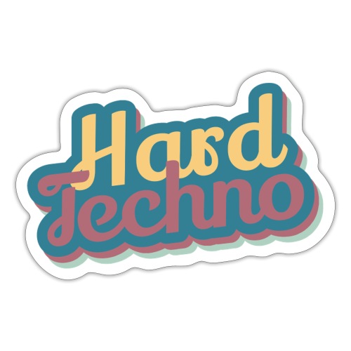 Hardtechno Vintage - Sticker