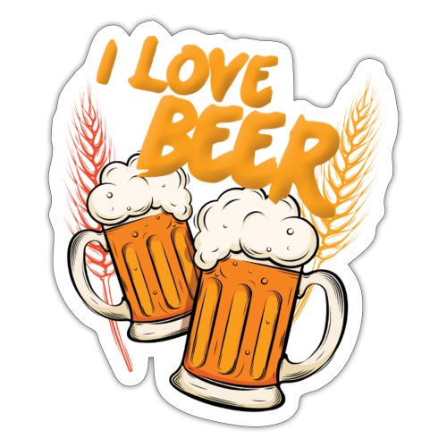 I Love Beer - Sticker