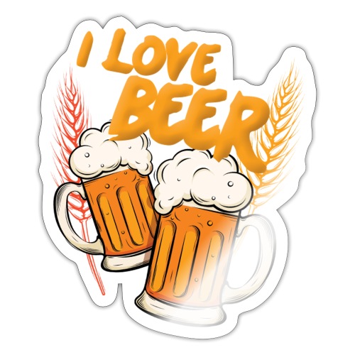I Love Beer - Sticker