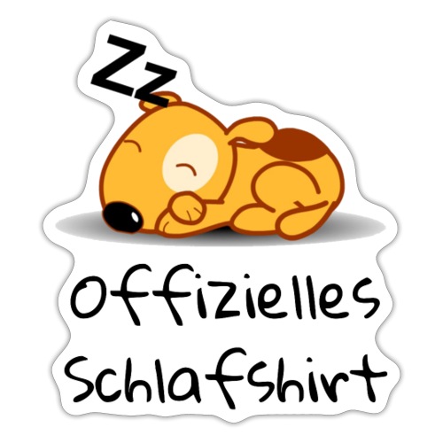 Schlafshirt - Sticker