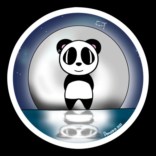 Panda astro gémeaux - Autocollant