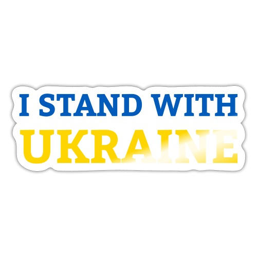 I stand with Ukraine Support & Solidarität - Sticker