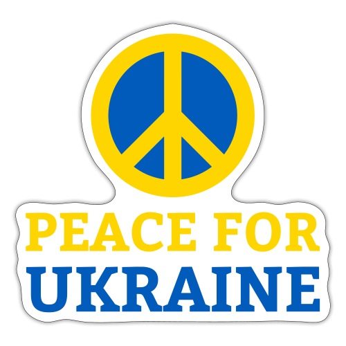 Peace for Ukraine Frieden Support Solidarität - Sticker