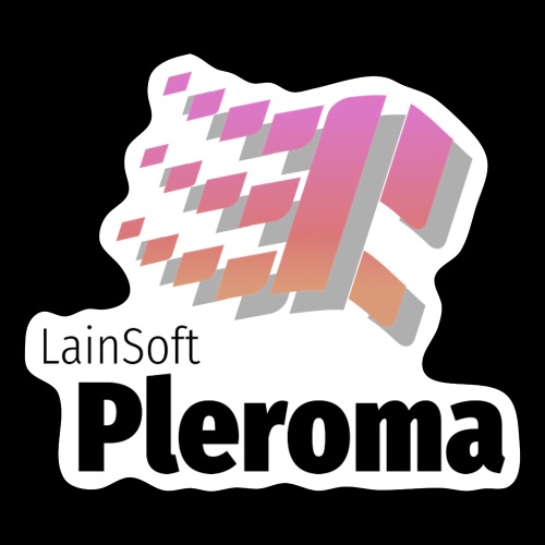 Lainsoft Pleroma (No groups?) Dark ver. - Sticker