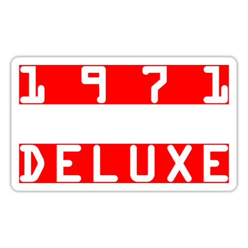 1971 Deluxe - Sticker