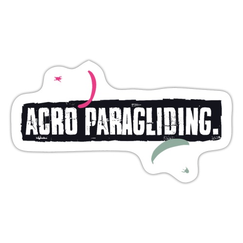 Acro Paragliding Akro Gleitschirmfliegen - Sticker
