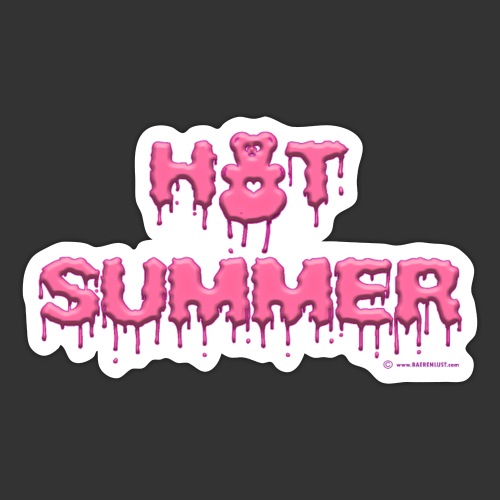 Hot Summer in creamy pink - Sticker