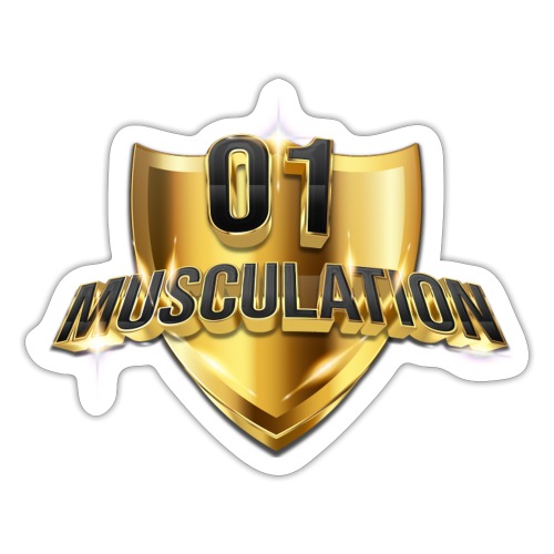 Logo 01Musculación - Pegatina
