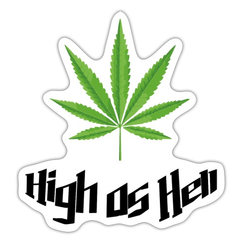 High as Hell - Sticker