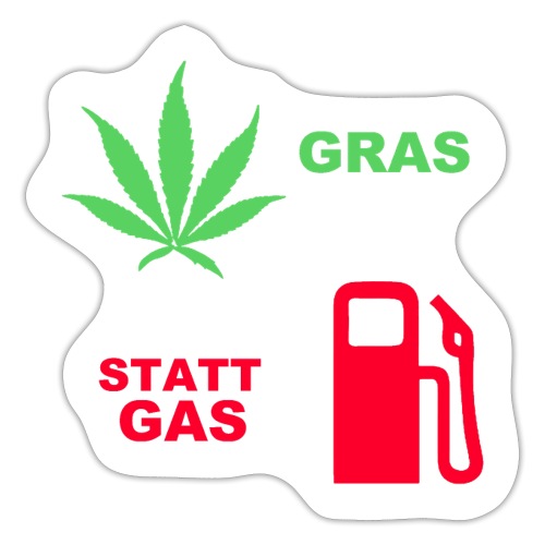 gras statt gas - Sticker