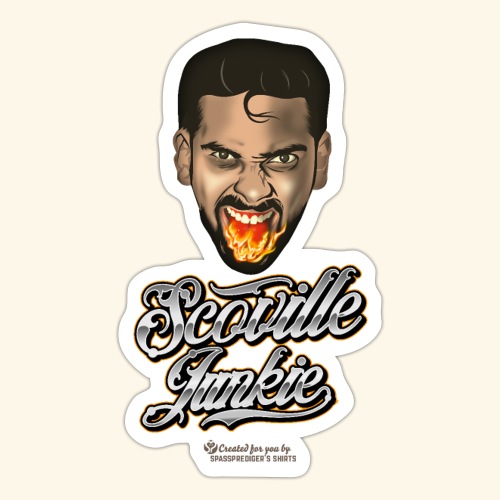 Chili Fan T-Shirt Scoville Junkie - Sticker
