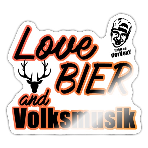 LoveBierVolksmusik - Sticker