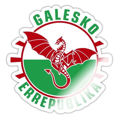 Galesko Errepublika - Welsh Republic, Basque - Sticker