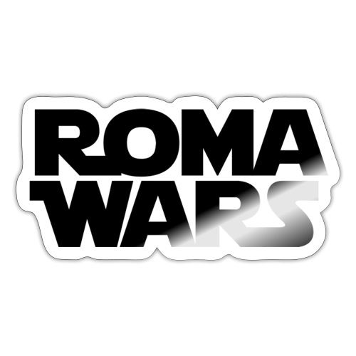 Roma Wars SW Design Schwarze Buchstaben - Sticker